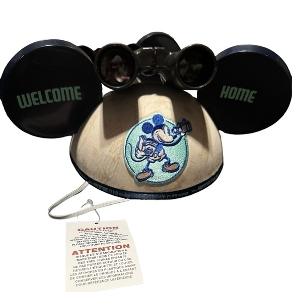 Disney Vacation Club DVC Mickey Mouse Hat with Chin Strap & Binoculars - Picture 1 of 16